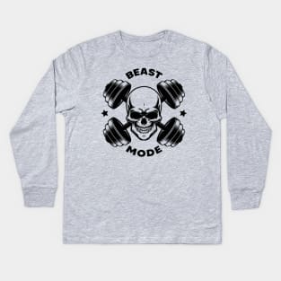 Beast mode Kids Long Sleeve T-Shirt